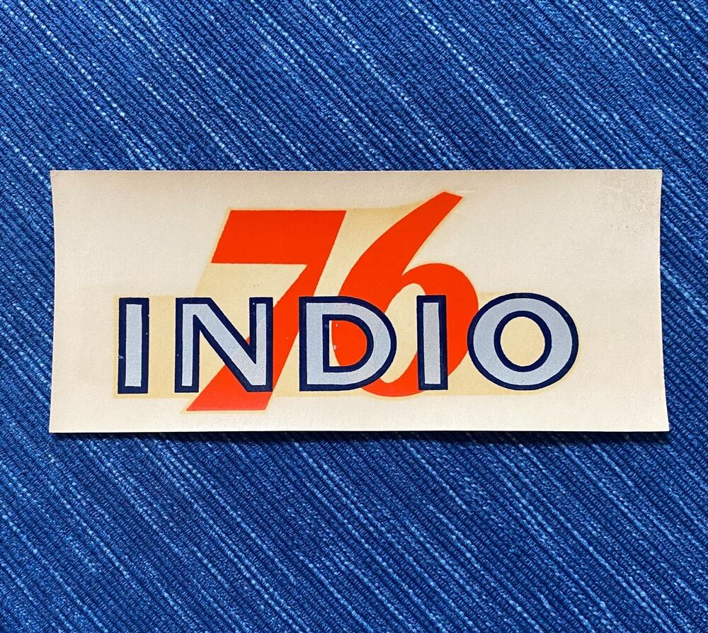 Vintage Union 76 Oil Indio California Water Decal Gas Station Travel Souvenir
